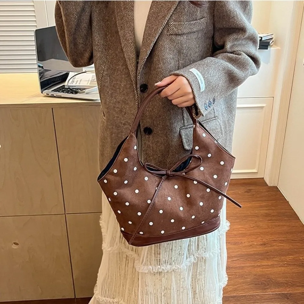 Bolsa de pesca bandolera ligera con estampado de puntos - imagen 5