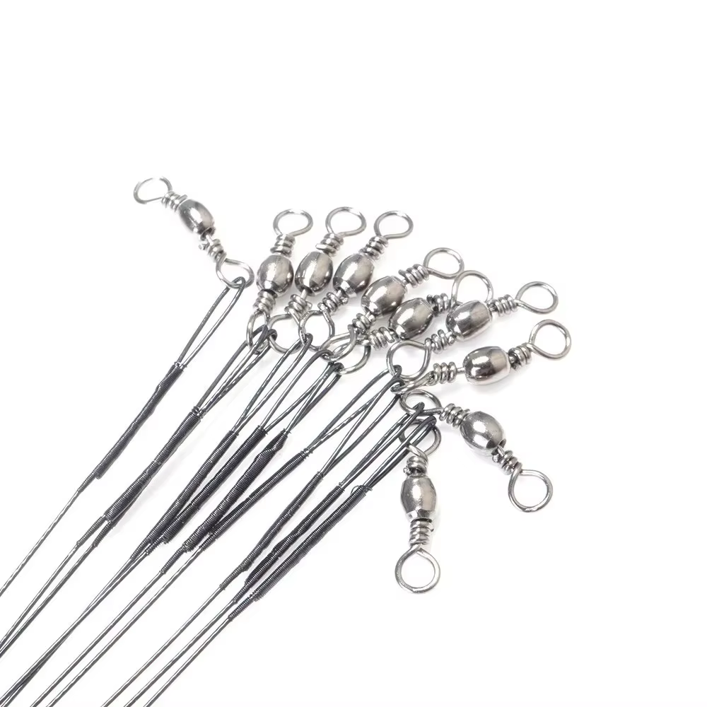 FTK Líderes de alambre acero inoxidable con giro para sedal pesca - imagen 4