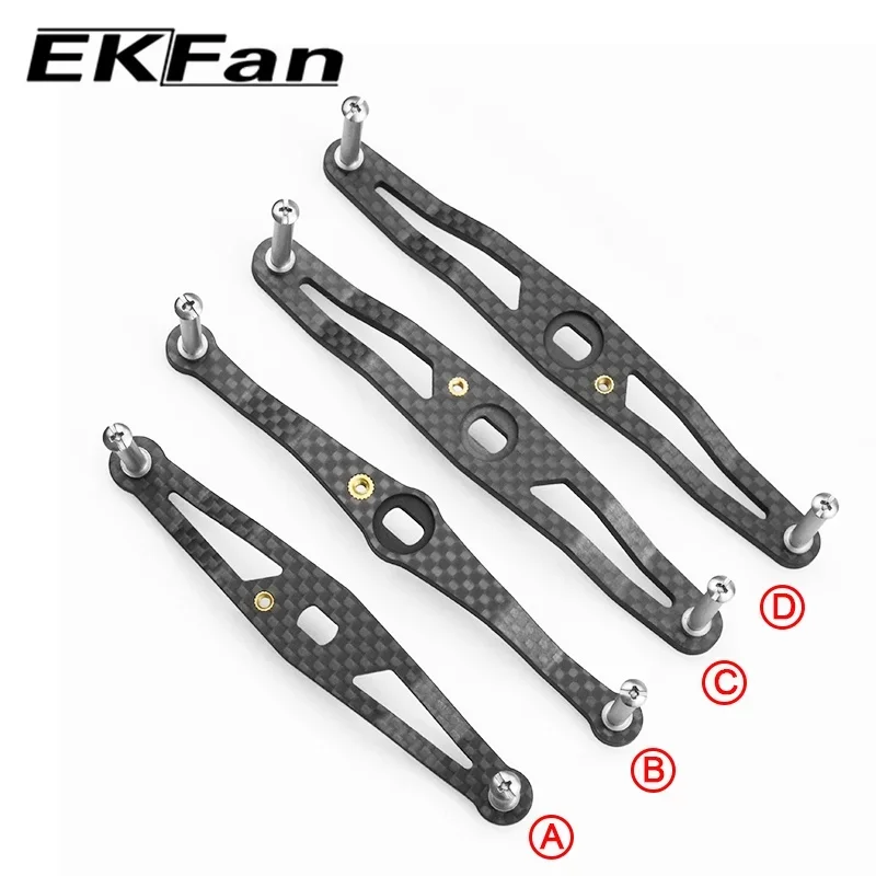 EKFAN Manija de fibra de carbono para carrete pesca Dawa 105-140mm