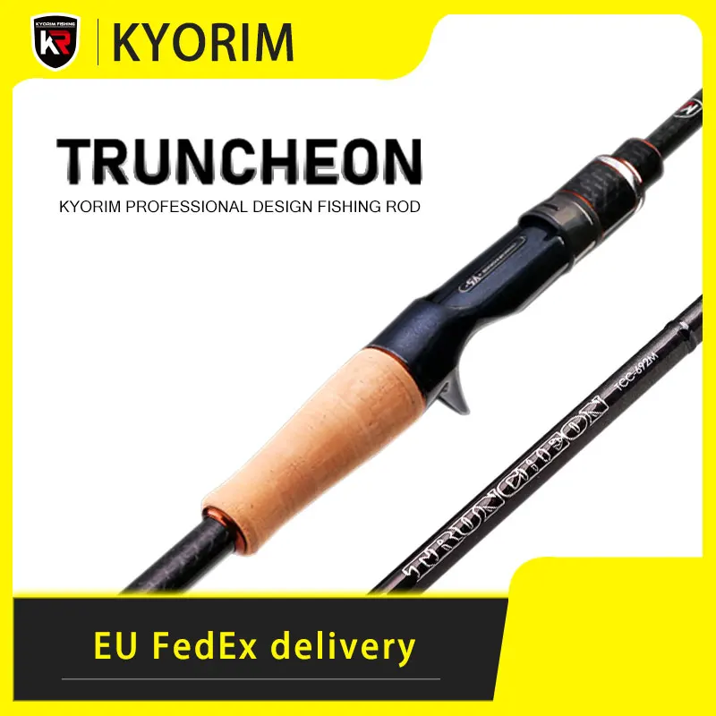 Kyorim Truncheon Bass caña de carbono Torayca con guías Fuji SIC