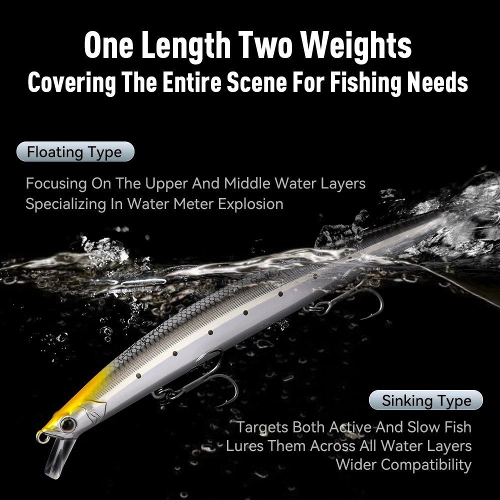 Kingdom Minnow Stickbait para lubina: señuelo de lance largo - imagen 2