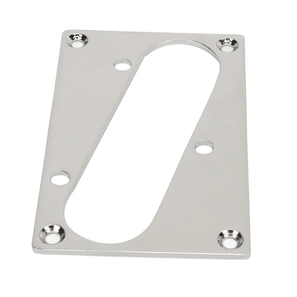 Placa metálica para pastillas de guitarra, anillo plateado y marco - imagen 5