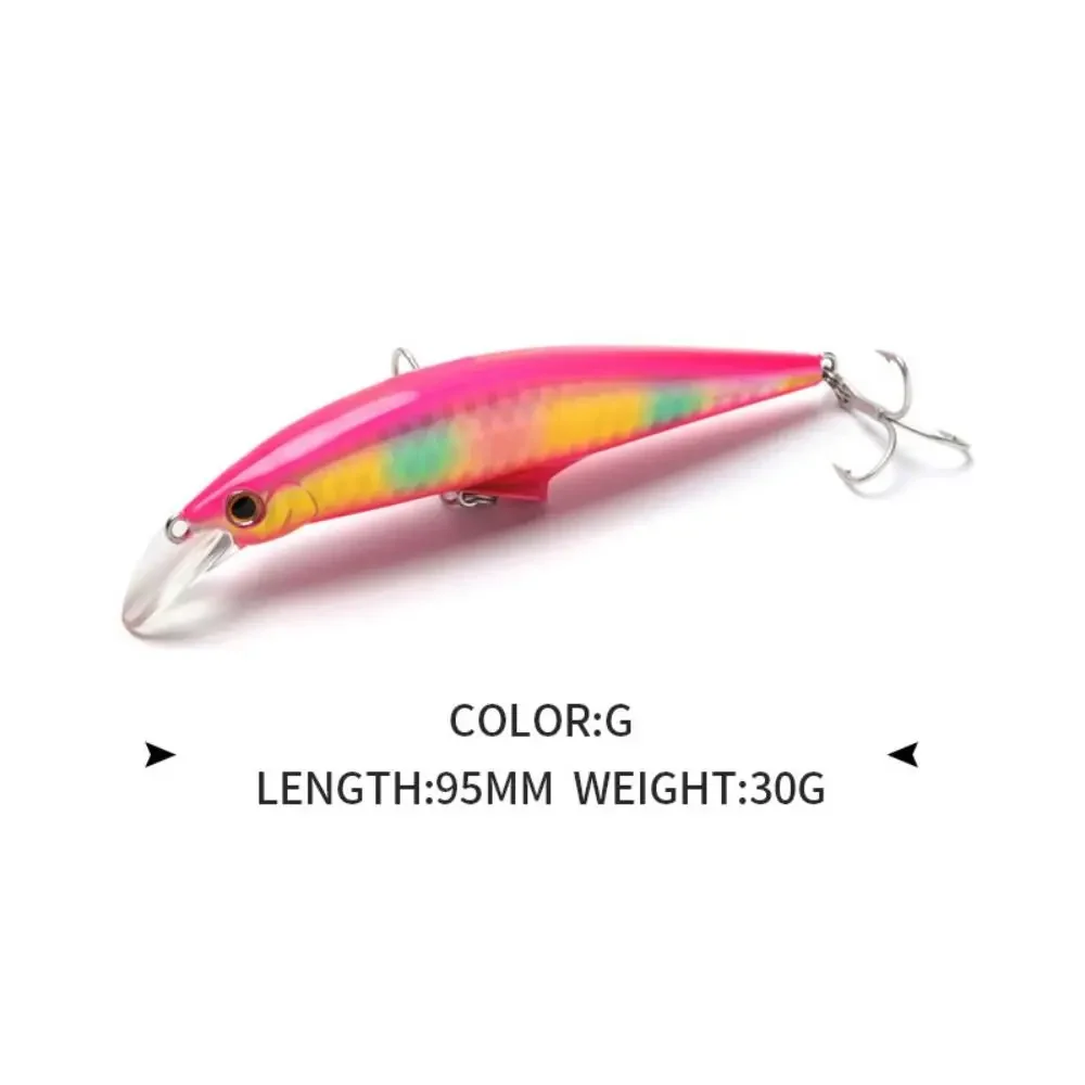 Whopper Pencil Wobbler minnow con anzuelo triple VMC 9093 – Hundimiento - imagen 2