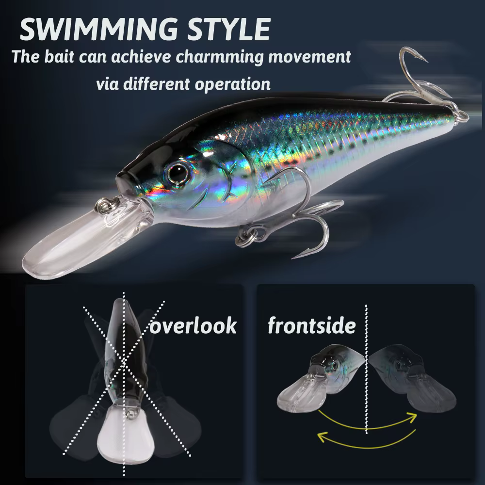 GOBAIT Minnow señuelo flotante con bola de acero - Swimbait Wobbler - imagen 4