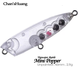 Chan'sHuang Mini Popper Sonajero Blanco – Topwater