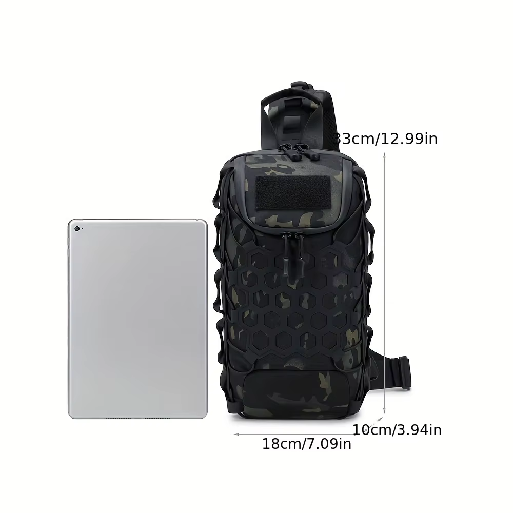 Bolsa de Pecho Táctica para Pesca – Mochila Cruzada - imagen 5