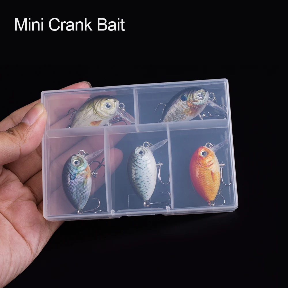 Crankbait Mini Flotante de Manivela – Señuelo Duro para Agua Dulce