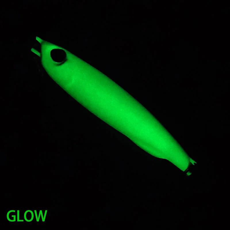 Cuchara Spinning Metal Glow para Lubina – Caída lenta - imagen 3