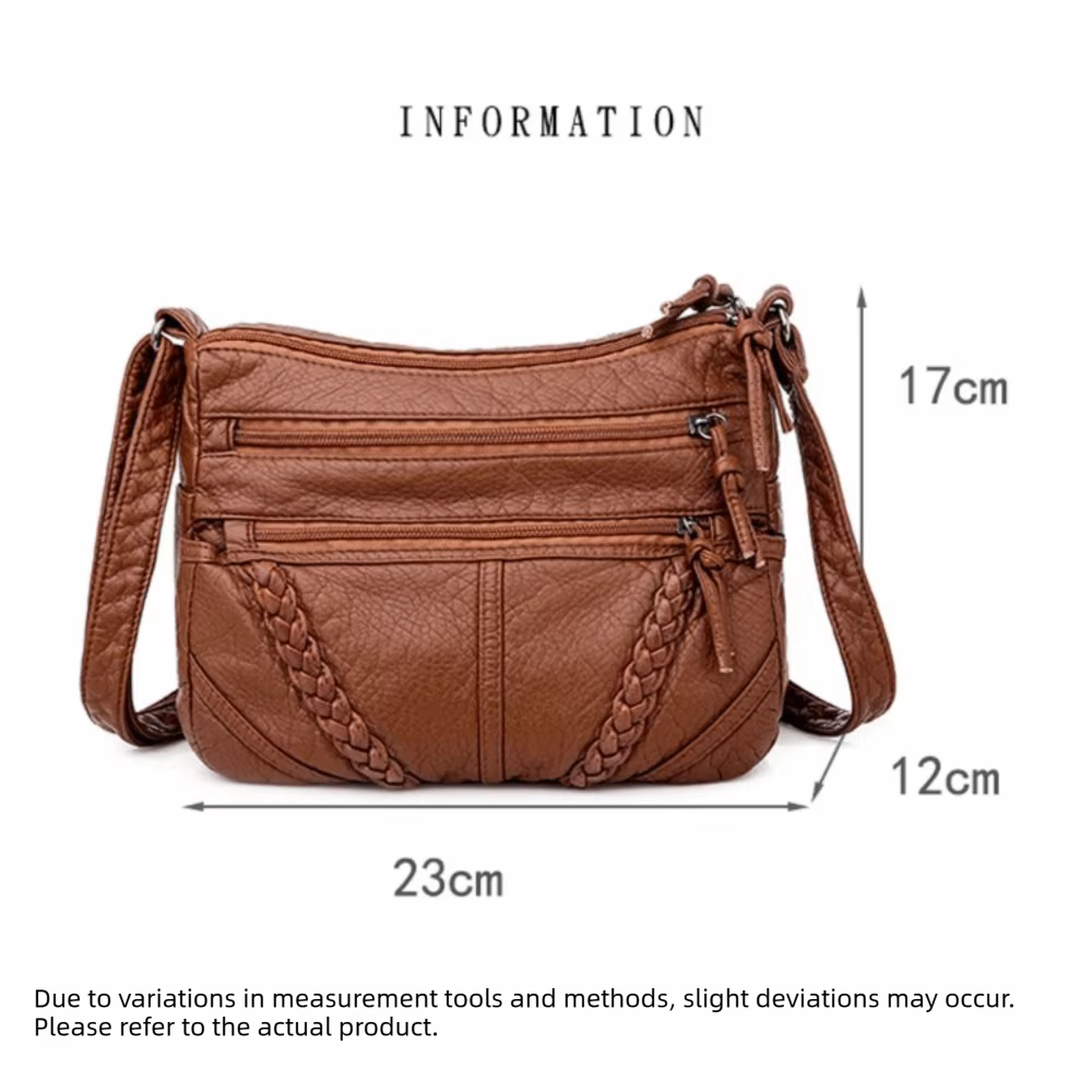 Bolso Retro de Hombro para Mujer en Cuero PU – Tipo Hobo - imagen 4