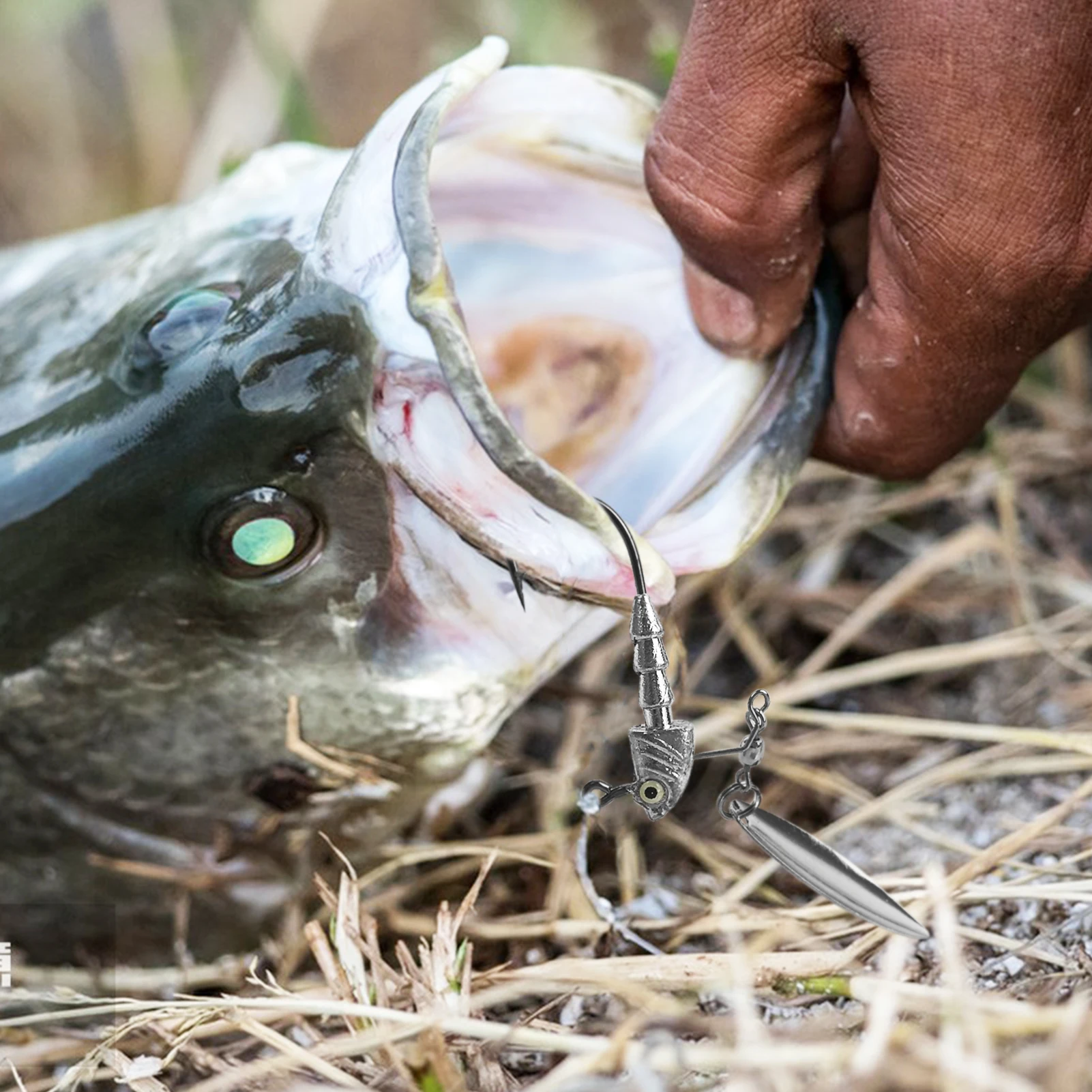Free Fisher señuelos Jig Head con cuchilla giratoria para agua salada - imagen 4