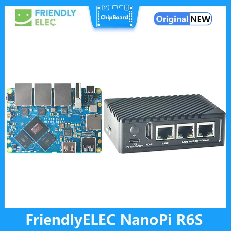 NanoPi R6S RK3588S router 2.5G Ethernet con Debian y FriendlyWrt - imagen 3