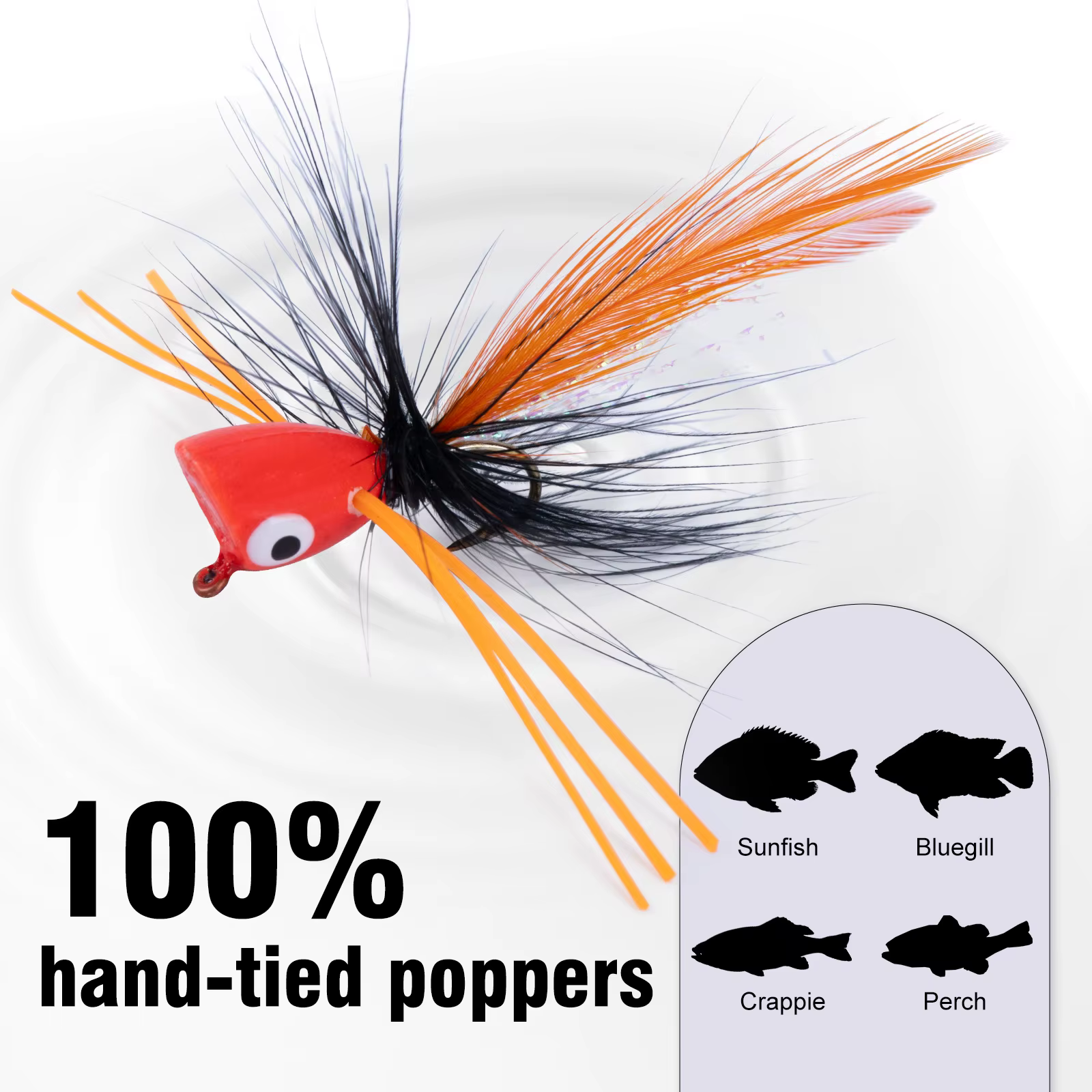 Señuelos Popper Goture – Topwater para Pesca con Mosca, Trucha y Lubina - imagen 4