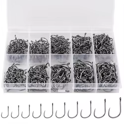Kit Anzuelos para Carpa – Agua Dulce y Salada con Caja Portátil