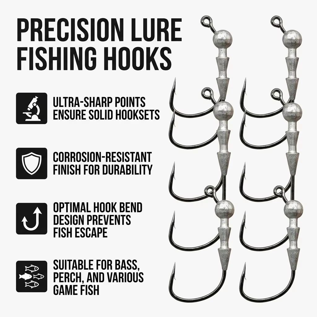 Anzuelos de Pesca de Carbono para Lubina y Trucha - imagen 4