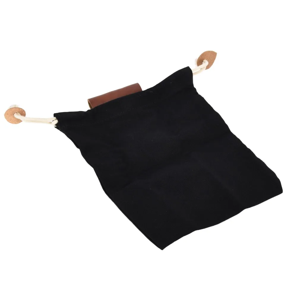Bolsa para setas de lona plegable con ribete de cuero y cinturón - imagen 5