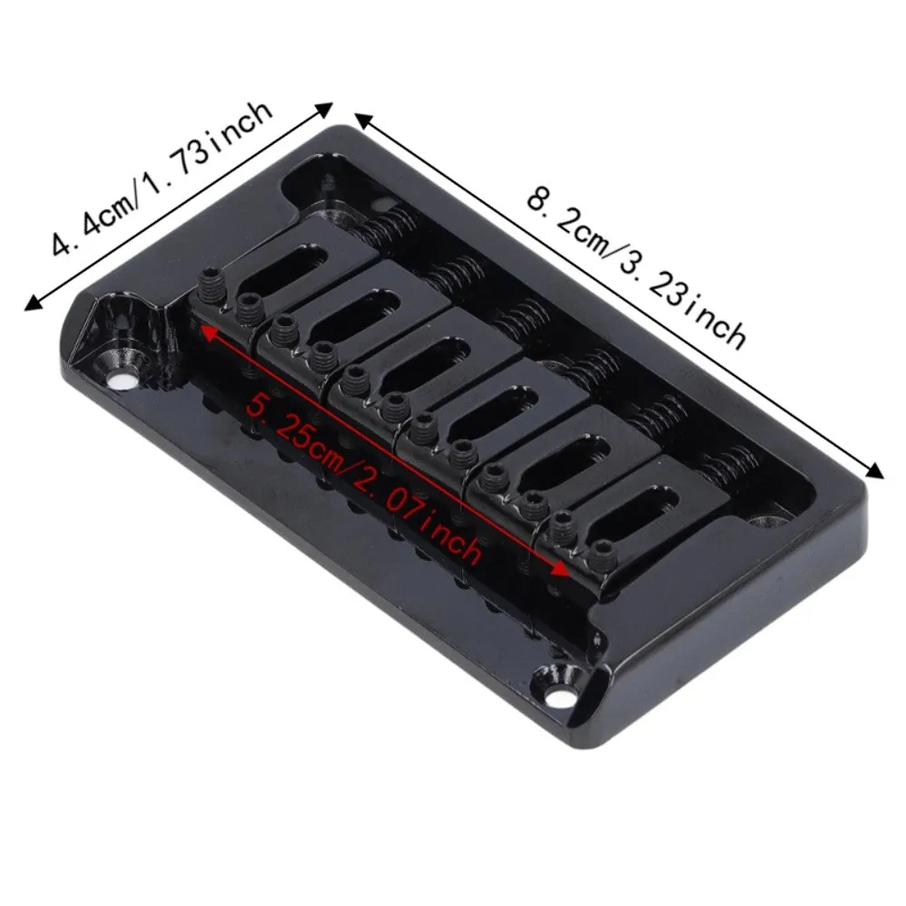 Puente hardtail para guitarra eléctrica de aleación de zinc negro - imagen 5