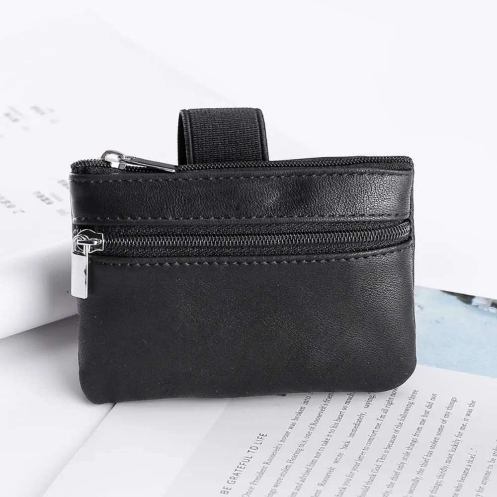Bolso de mano portátil con cremallera y cuero PU para mujer