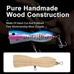 Señuelo trolling popper madera Obsession WD123 – Tipo superficie