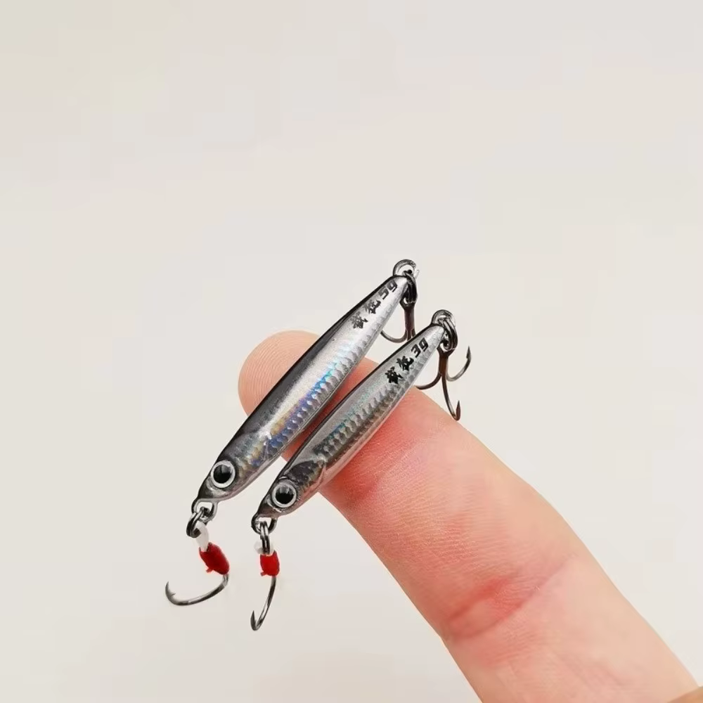 Señuelo VIB Mini de Metal con Anzuelo Triple para Pesca de Raíz