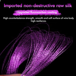 ZUKIBO Sedal fluorocarbono Invisible 2000m - Monofilamento recubierto