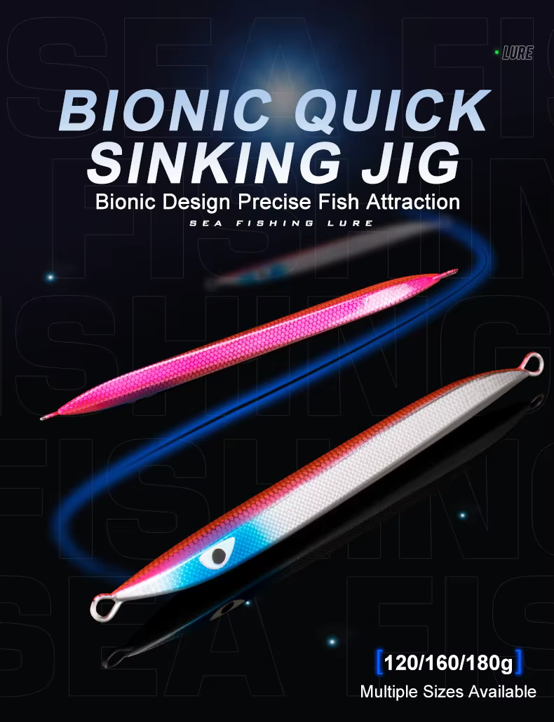 Jig metálico TEASER J118 con sistema luminoso integrado