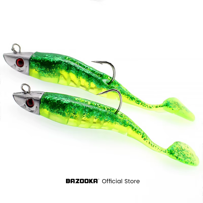 Bazooka Jighead T – Cabeza de plomo silicone para perca y lucio - imagen 2