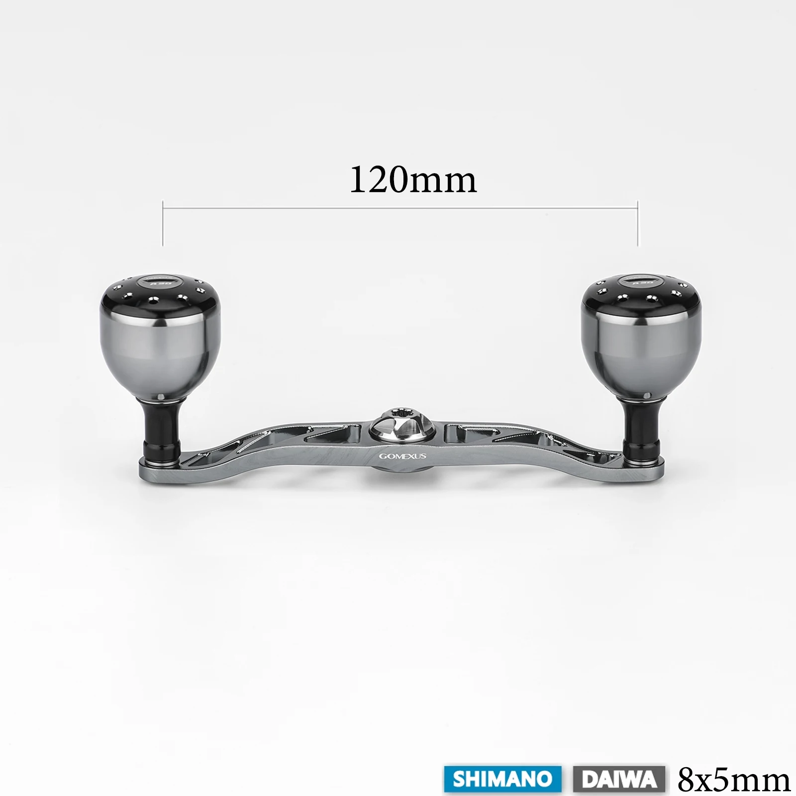 Manivela de aluminio Gomexus con perilla de titanio para Shimano Daiwa - imagen 5