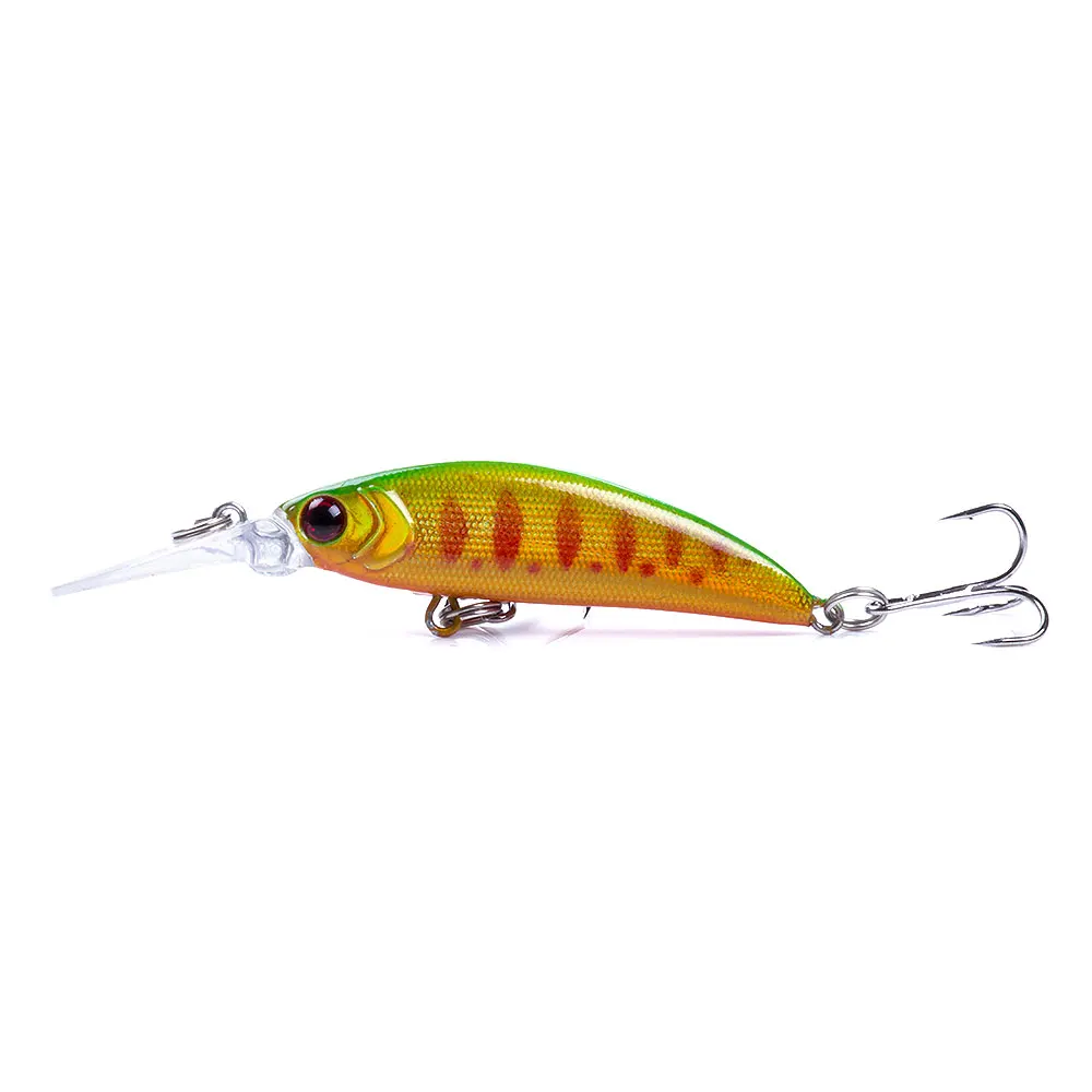 Señuelo Minnow en acción bajo el agua mostrando su nado