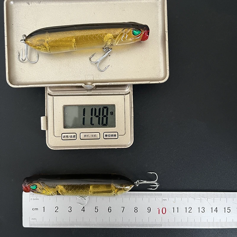 Señuelos minnow popper vib para agua salada y dulce, largo alcance - imagen 2