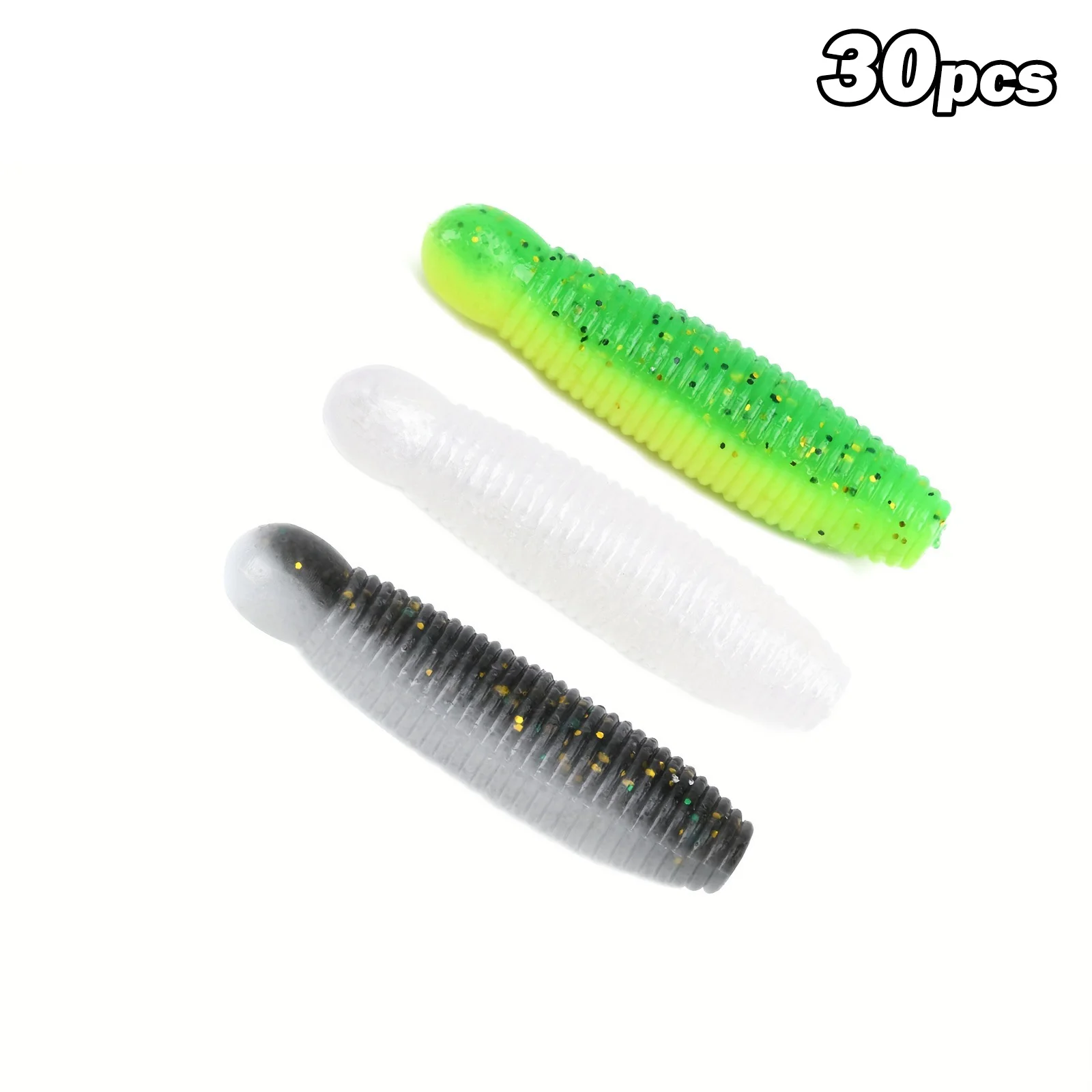 Gusanos de goma blandos estilo Pupa Hula Grubs