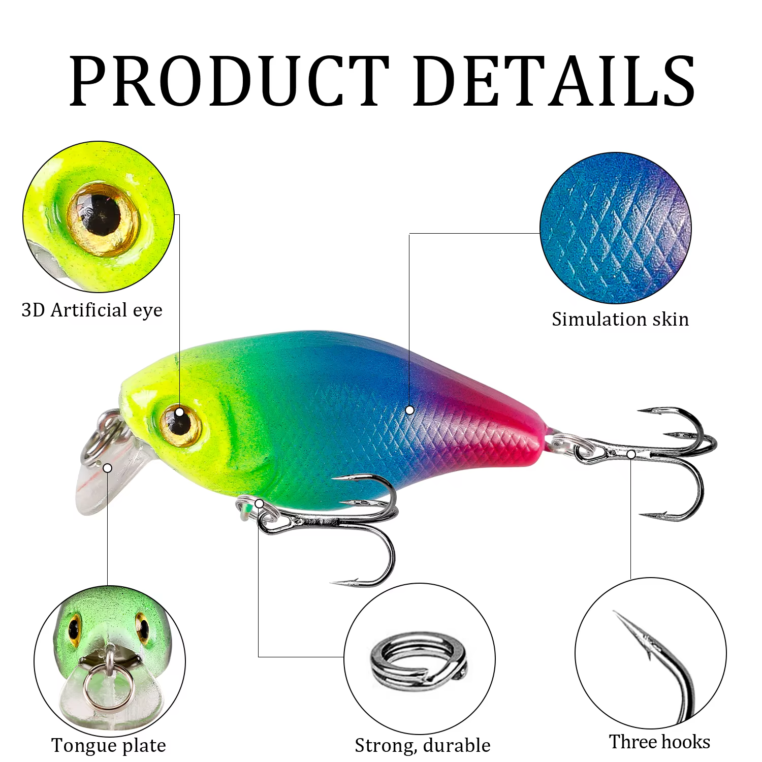 Jerkbait flotante 4,5g lubina – Isca artificial 4,5 cm Japón - imagen 4