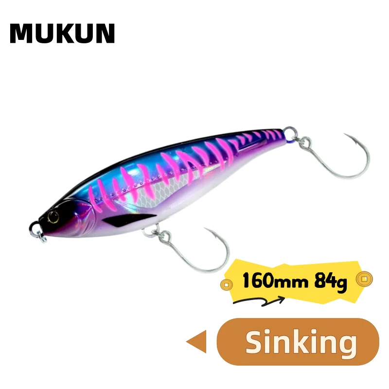 MUKUN Stickbait hundido Lápiz de largo alcance para agua salada - imagen 5