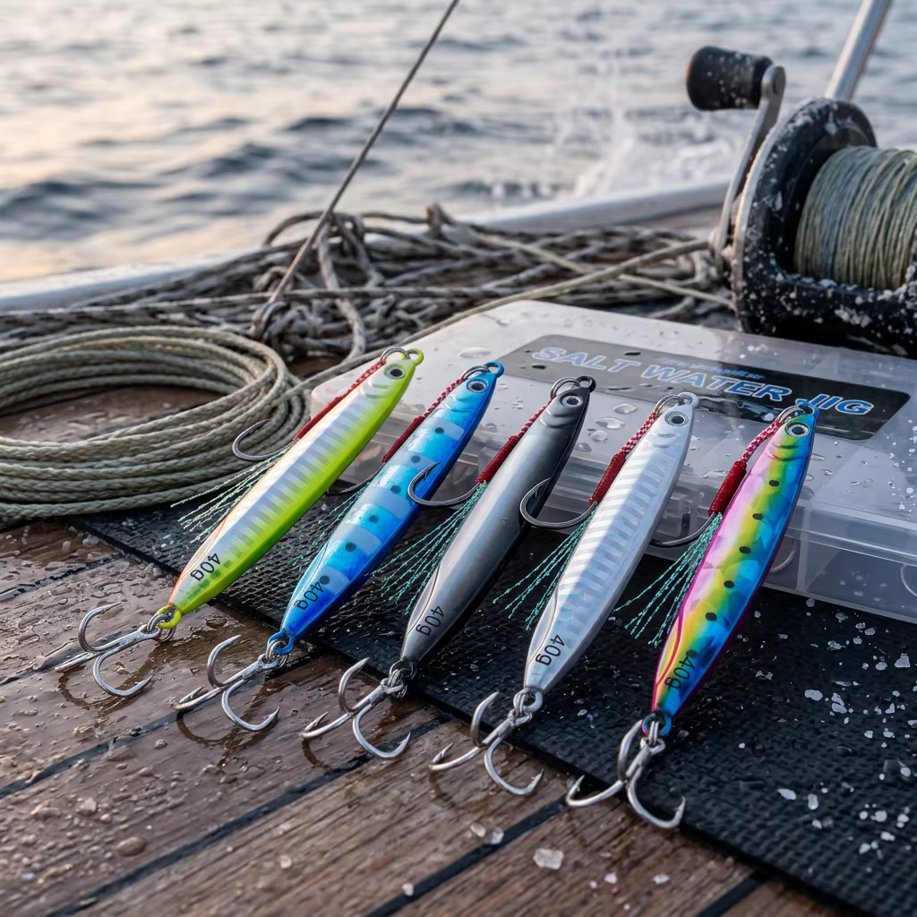 Jig Slow Pitch Luminoso – Señuelo Vertical para Pesca en Mar