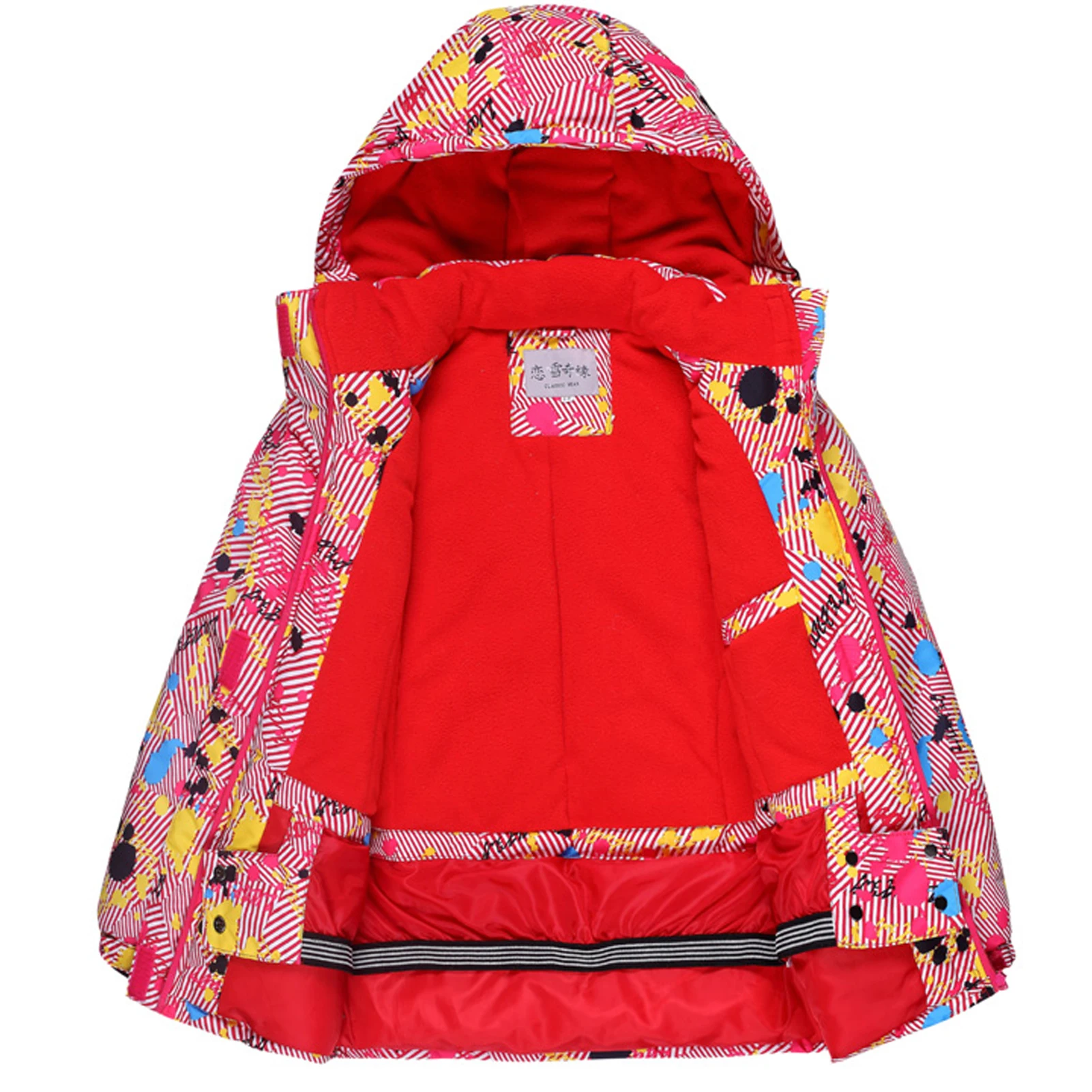 Traje de nieve infantil impermeable con capucha, resistente al viento - imagen 3