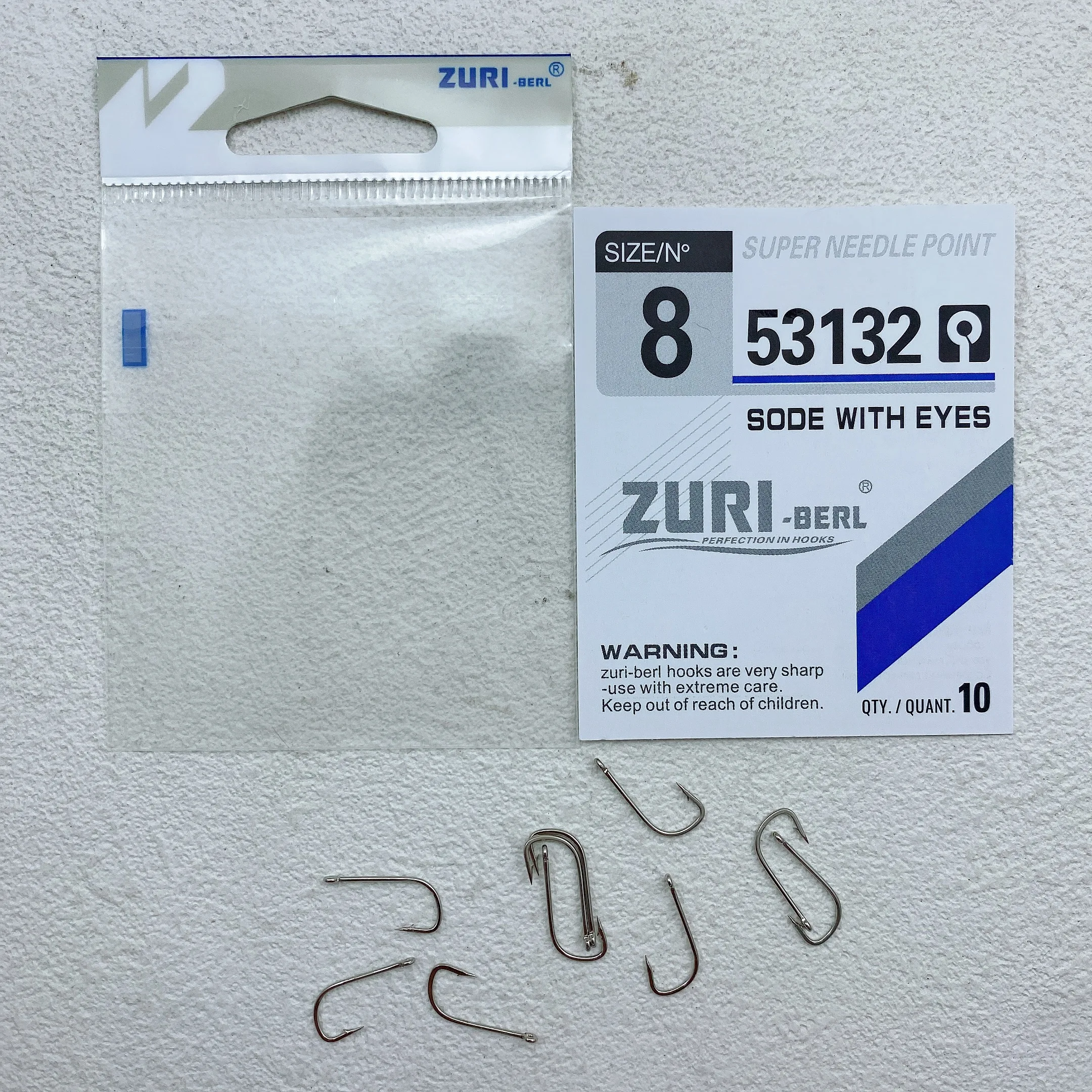 Anzuelo SODE curvo con ojos y barbas – anilla para carpa - imagen 4