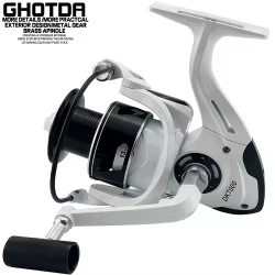 GHOTDA Carrete de Carpa – Freno trasero metálico