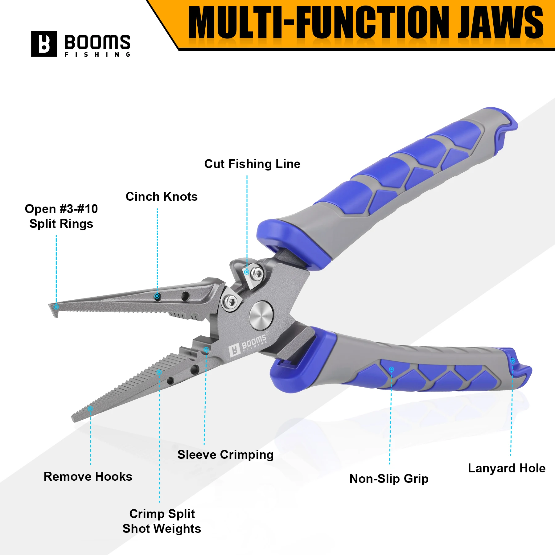 Booms Fishing XW15 Alicates de pesca – Corta hilos y saca anzuelos - imagen 4