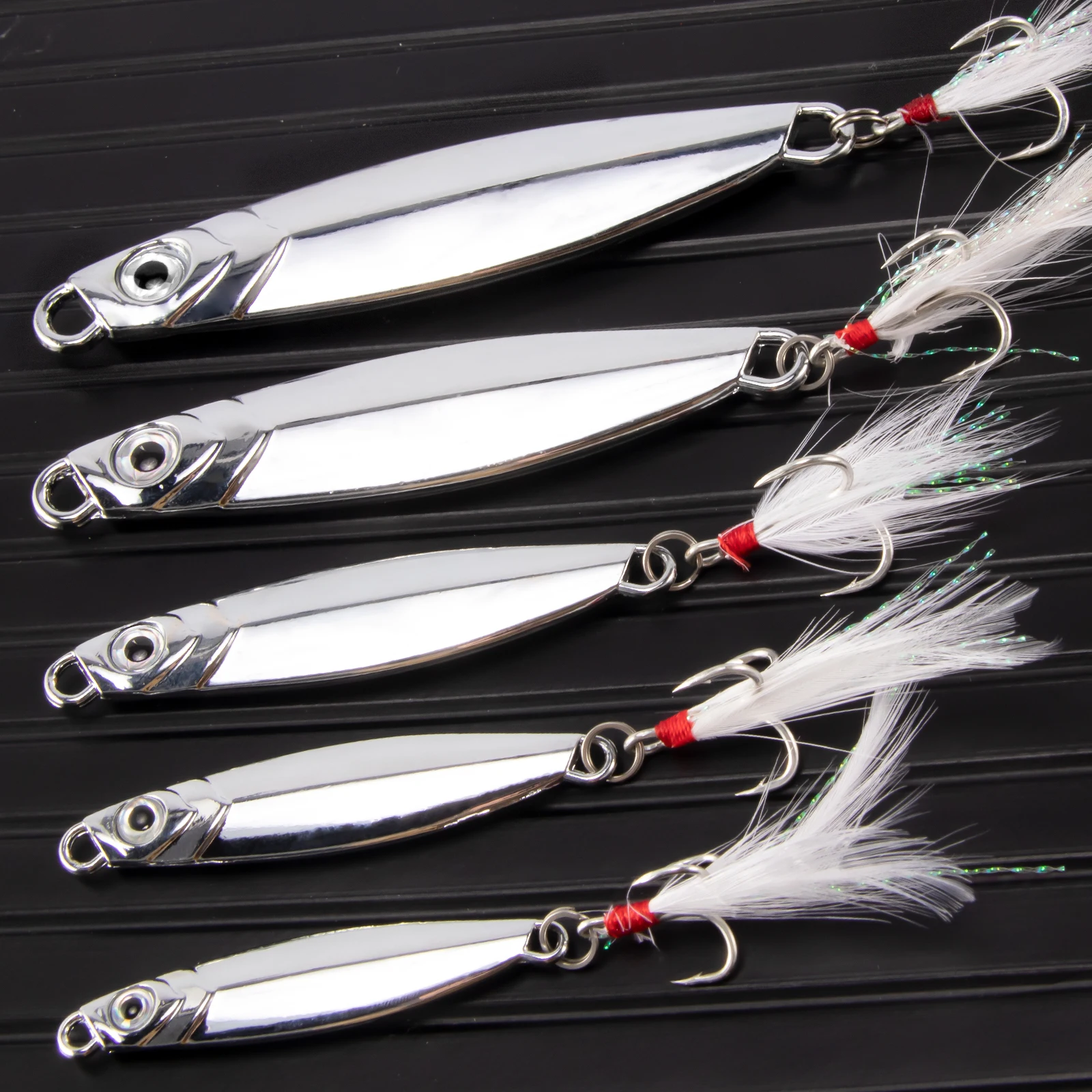 Señuelos jig metálicos para jigging, trolling y cuchara vertical - imagen 4