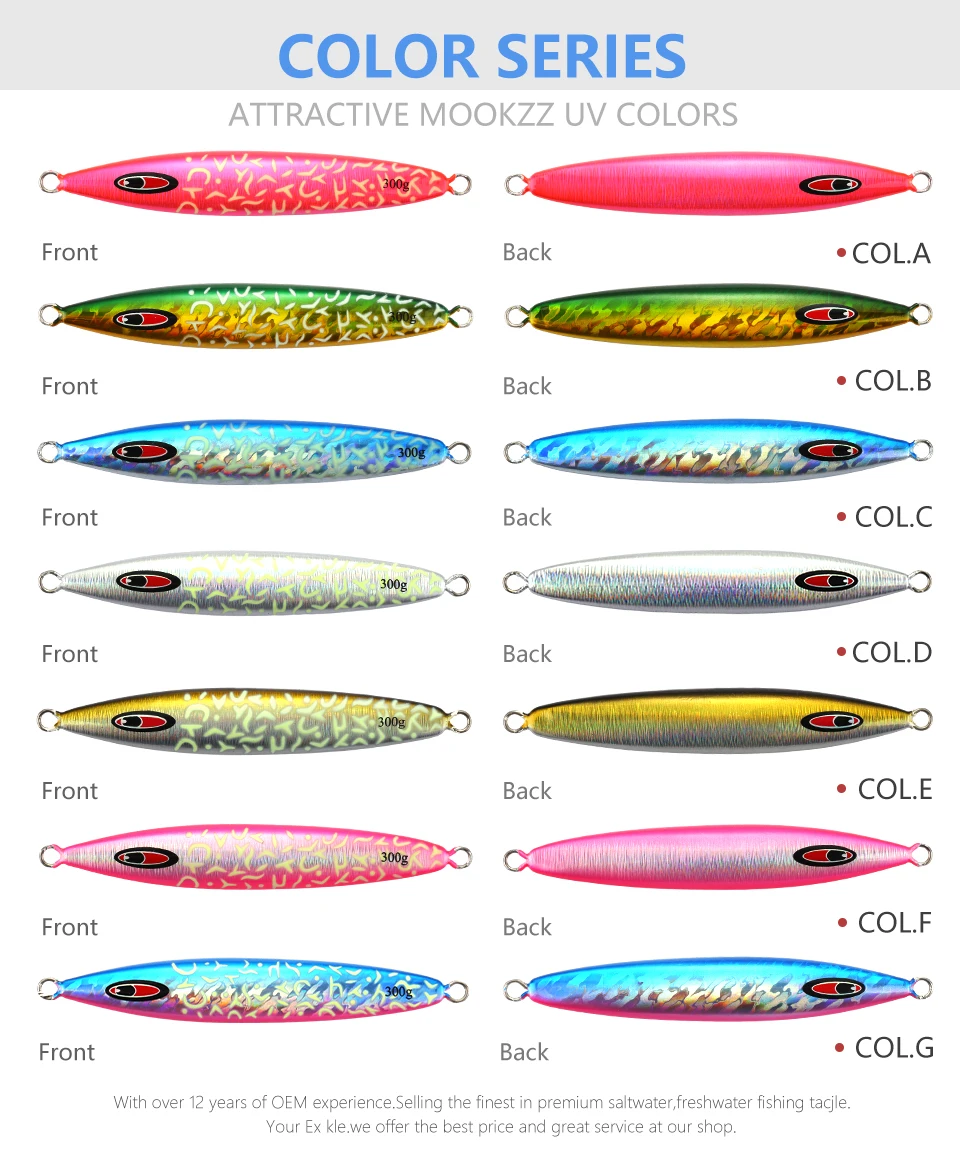 Señuelo Mookzz montado en línea de pesca