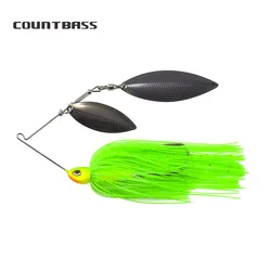 Countbass señuelo lubina giratorio con gancho y falda silicona
