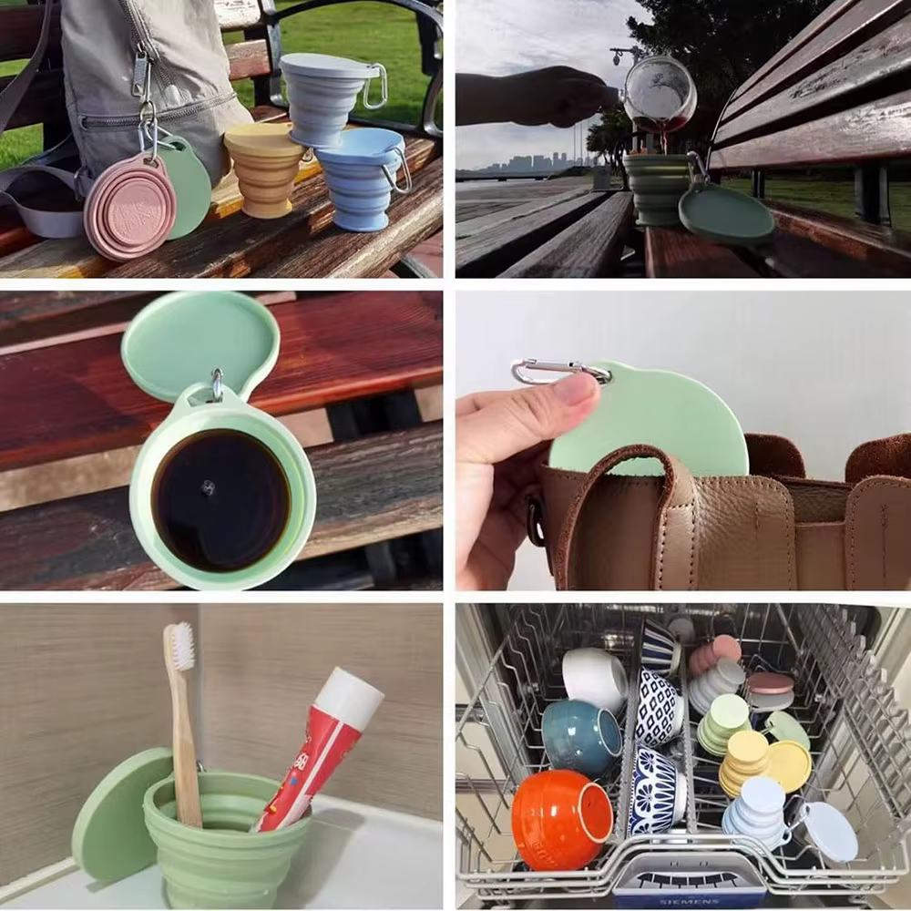 Taza Plegable de Silicona 180 ml – Retráctil para Viajes - imagen 4