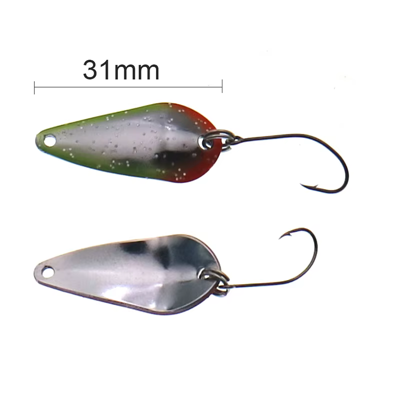 Cuchara giratoria de pesca con anzuelo afilado - imagen 3