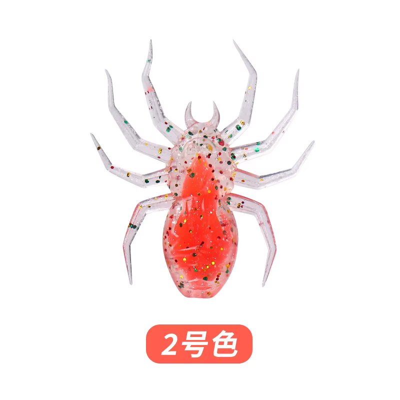 Señuelo araña de vinilo con lentejuelas – Cebo artificial para pesca - imagen 4