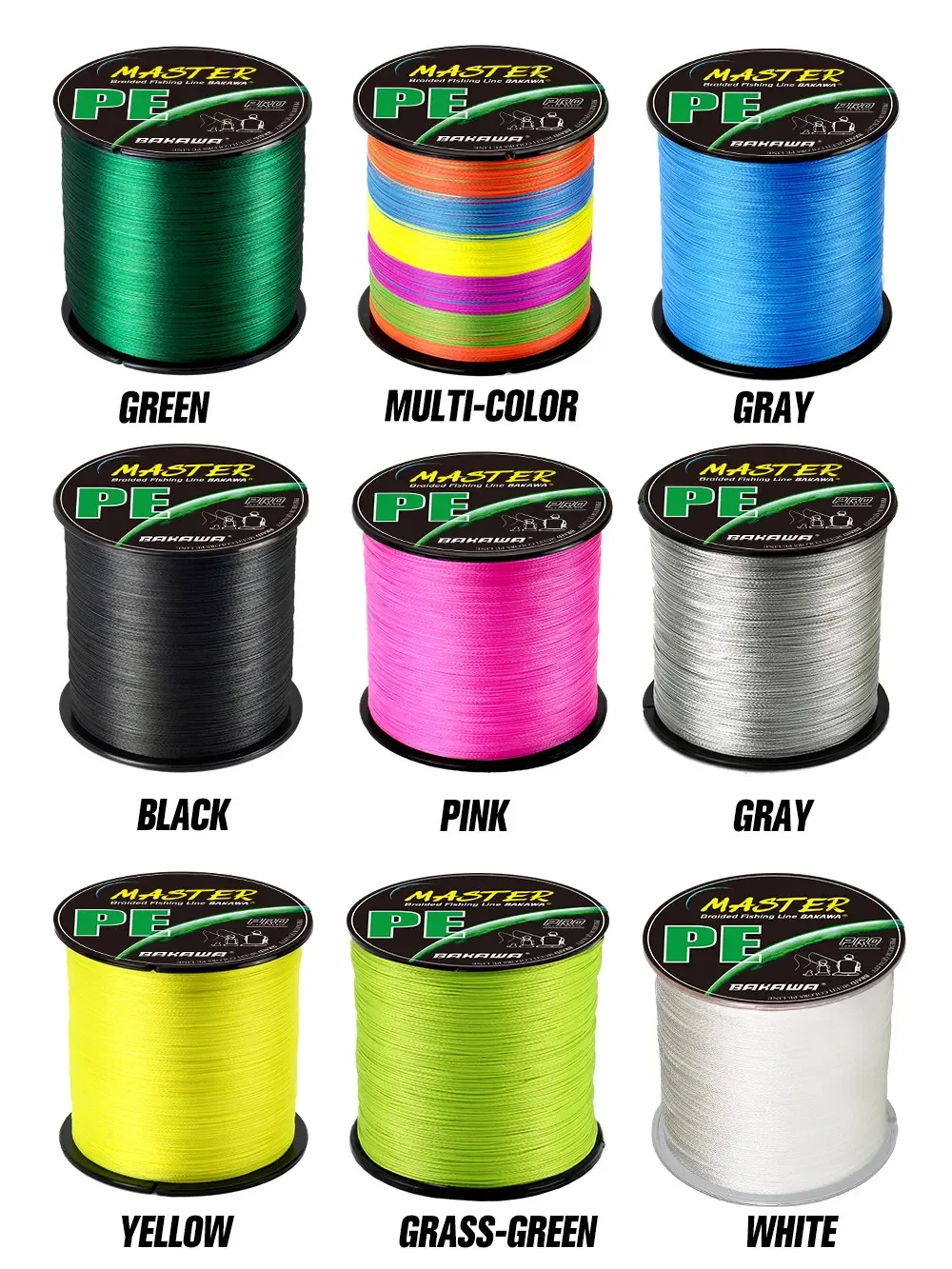 Línea en diferentes colores