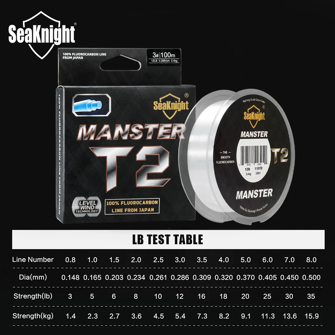 SeaKnight Serie T2 – Línea Fluorocarbono para Pesca Submarina - imagen 5