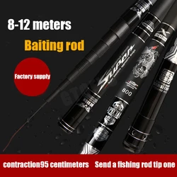 Caña Tenkara Telescópica Fibra de Carbono 8-12M – Kit Completo Portátil