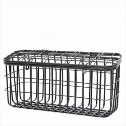 Cesta trasera de metal para bicicleta de montaje trasero