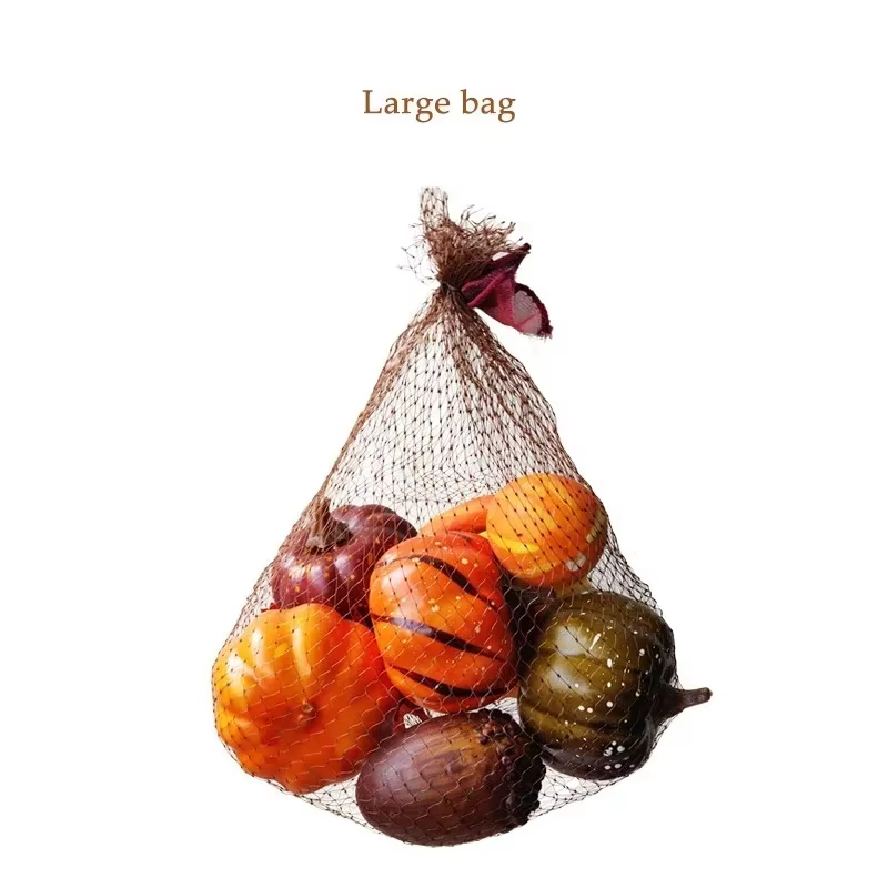 Adornos Frutas Artificiales para Decoración – Calabaza, Piña y Hojas - imagen 5