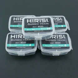 Anzuelos de pesca Hirisi de acero inoxidable con PTFE y ojo
