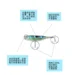 Jerkbait C señuelo duro superficie lubina – Lanzamiento spinning